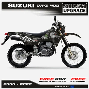 Suzuki DRZ 400 S E 2000-2020 pegatinas gráficas calcomanías Wolf 21 mil envío gratuito - Imagen 1 de 7