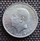 Sweden 1966 5 Kronor Unc Silver World Coin