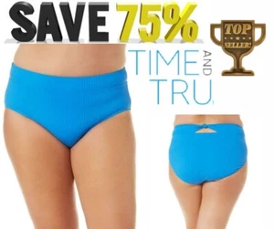 Mujer Time and Tru and Plus Cintura Alta Parte Inferior Talla: 1X 16W-18W Color: Azul NUEVO - Imagen 1 de 20