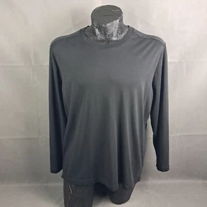 Raffi Shirt Size XXL Men Crewneck Black Long Sleeve Pullover Stretch Base Layer - Picture 1 of 14