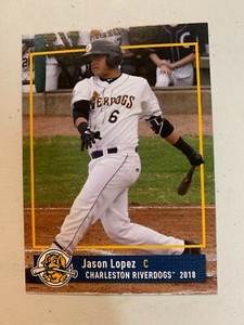 Jason Lopez Card 2018 Charleston River Dogs  Team Card