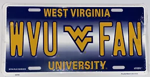 West Virginia Mountaineers Fan Embossed Metal License Plate - Picture 1 of 1