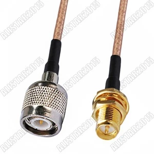 RP-SMA żeński (męski pin) do męskiego zworka wtyczki TNC RF pigtail kabel koncentryczny RG316 - Zdjęcie 1 z 3