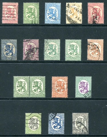 Finland 1917 - 1929 Used and Unused Lot Cover
