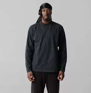 T-shirt a maniche lunghe Yeezy Gap nera stagione inedita YZY TUTTE LE TAGLIE - Foto 1 di 3