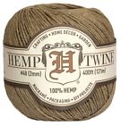 Hemptique Hemp Twine Ball 48Lb 400'-2Mm, Natural - 3 Pack