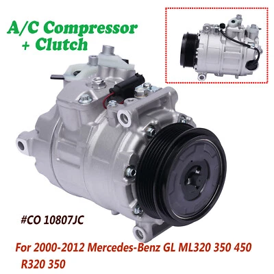 For 00-12 Mercedes-Benz GL/ML/R320 350 GL450 ML450 Engine A/C Compressor &Clutch - Image 1 of 4