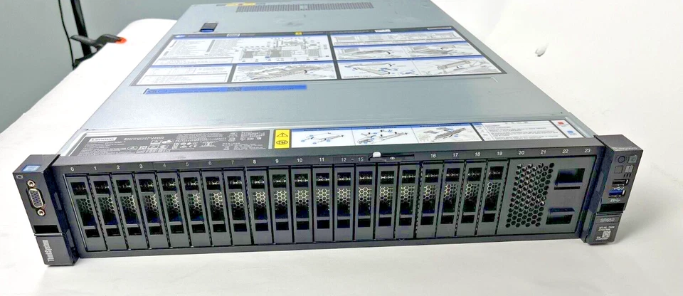 LENOVO SR650 7X06-CT0, 2 X 2.4GHZ 5115, 32GB RAM ,2 X 750 POWER, 2 X 600GB HDD - Image 1 of 4