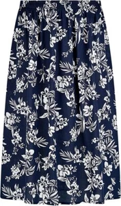 Falda de verano con estampado floral para mujer dama cintura elástica 27" de largo S-XXL - Imagen 1 de 15