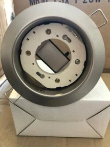  Einbauleuchte Decken-Strahler silberfarben gebürstet GX53 - Bild 1 von 4