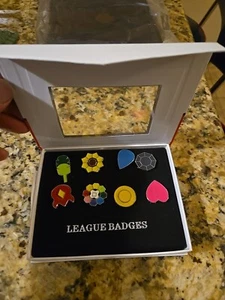 Pokemon Generation 1 Kanto Indigo League Trainer Gym Badges Enamel Pin Boxed Set - Picture 1 of 3