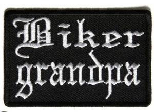 BIKER GRANDPA - IRON or SEW ON PATCH - Bild 1 von 1