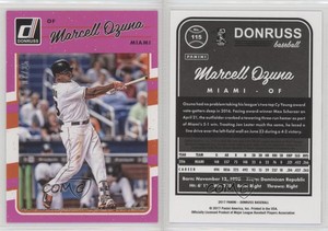 2017 Panini Donruss Pink Border /25 Marcell Ozuna #115