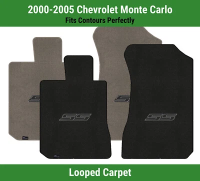 Alfombrillas delanteras Lloyd Classic Loop para Chevy Monte Carlo '00-05 con SS negras Foto 1 de 4