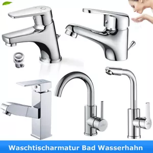 Waschtischarmatur Wasserhahn Waschbecken Armatur Waschtisch Mischbatterie WC Bad - Bild 1 von 55