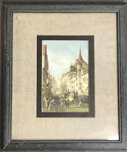 Bleistift Original Zeichnung Handskizze signiert Papierkunst 12"x14" Rahmen - Bild 1 von 15
