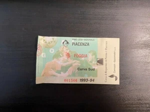 BIGLIETTO STADIO TICKET - PIACENZA  vs FOGGIA  - STAGIONE 1993-934  - Bild 1 von 2