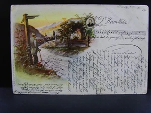 Antike illustrierte Postkarte 1899 aus Brixen – Seltene Handschrift & Motiv - Picture 1 of 2