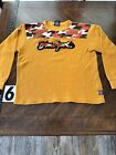 Southpole Long Sleeve T Shirt Kids Size Large 14/16 Yellow Camouflage Thermal