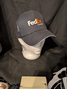 FedEx Express Dark Blue/ Black cap hat adjustable Snapback new Never Worn - Picture 1 of 5