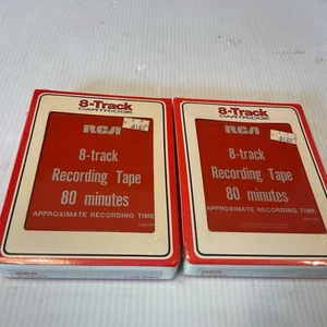 2 versiegelte Cinch 80 Minuten 8 Spur Aufnahme aufgenommen Vintage Medien - Bild 1 von 4