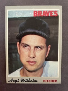 1970 Topps #17 Hoyt Wilhelm Atlanta Braves - Picture 1 of 2