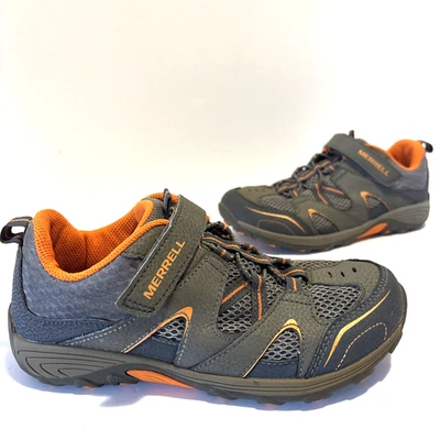 Merrell Trail Chaser Zapatos de Senderismo Niños 4M Gunsmoke Naranja Cuero Malla MY57109 Foto 1 de 4