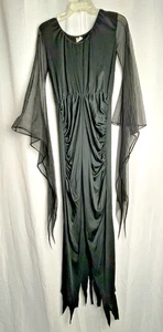 Mask-A-Rage Witch/Sorceress Long Fitted Dress Size M Black - Picture 1 of 3