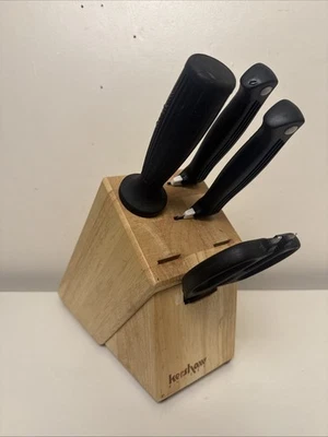 Juego de cuchillos de cocina vintage Kershaw con bloque 9940, 9970 tijeras Task Master D Foto 1 de 4