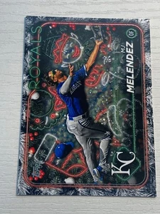 2024 Topps Holiday Silver Metallic Parallel MJ Melendez Royals H89 - Picture 1 of 1