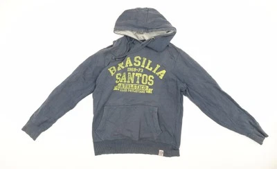 Sudadera con capucha gráfica azul Deluxe Laundry para hombre S Foto 1 de 4