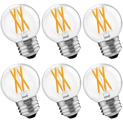 6 PACK G16.5 LED Bulbs 60 Watt, Dimmable 6W G16.5 Globe LED Light Bulb, E26 L... - Image 1 of 4