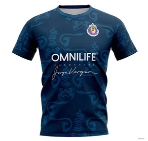 Camiseta Personalizada LIGA MX Chivas Azul Marino - Clásica Sobre Estampado Todo - Imagen 1 de 6