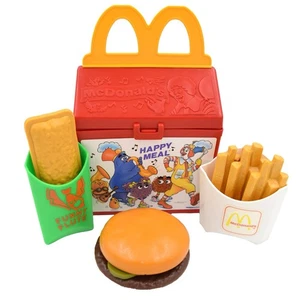Vintage 1989 MCDONALD’S FISHER PRICE Happy Meal Lunch Box w/Burger Fries Flute - Picture 1 of 16