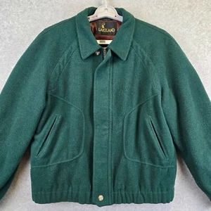 Giacca lana vintage Lakeland uomo 40 cacciatore smeraldo cappotto foderato pesante anni 50 60 - Foto 1 di 14