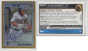 2010 Bowman Chrome Prospects Gold Refractor /50 Wilkin Ramirez #BCP191 Auto