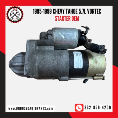 Chevrolet Tahoe 5.7L VORTEC 1995-1999 PN: 9000786 STARTER OEM OBS - Imagem 1 de 4