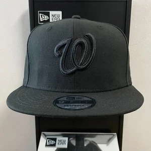 MLB - Washington Nationals 9FIFTY Adjustable Snap-Back New Era Cap - Black - Picture 1 of 4