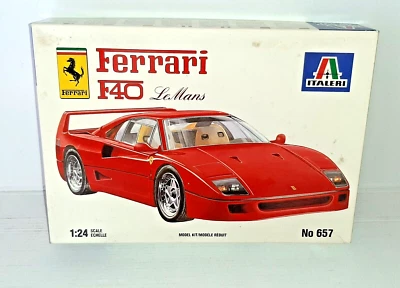 ITALERI 1/24 FERRARI F40 LE MANS KIT MONTAGGIO NO.657 - Immagine 1 di 2