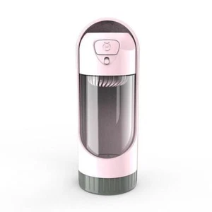 Hundewassserflasche 400ml, Tragbar mit Napf perfekt für unterwegs - Bild 1 von 7