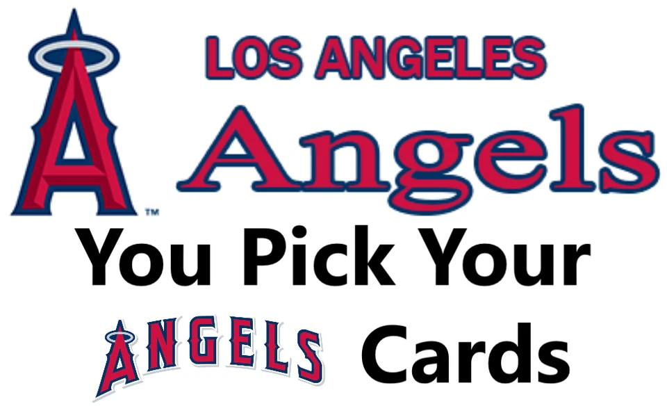 You Pick Your Cards - Los Angeles Angels Team - MLB Baseball Card Selection B - Image 1 of 1