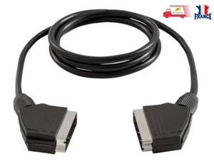 Câble péritel vers péritel Cordon SCART Mâle / Mâle 1.5m, 21 broches - Imagen 1 de 3