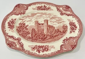 JOHNSON BROS Inglaterra ANTIGUA BRITAIN CASTILLOS Patrón 15 1/8" PLATO OVALADO PARA SERVIR - Imagen 1 de 5