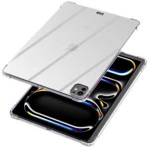 Clear Case for iPad Pro 13" 11" M4(2024) Shockproof Bumper Transparent Cover - Picture 1 of 12