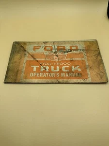 Libro vintage manual operador camioneta Ford F100 F8000 - Imagen 1 de 4