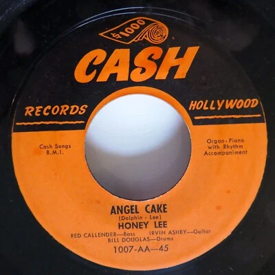 HONEY LEE 45 Angel Cake / Pineys Boogie Woogie CASH Original Rn'B Mint- Sw 53 - Image 1 of 2