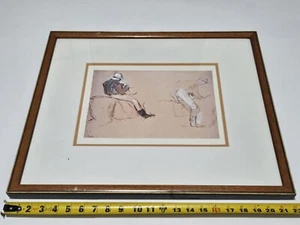 Edgar Degas Jockey On Horse Polo Players (1) Print Framed & Matted 18.5" x 22" - Picture 1 of 9