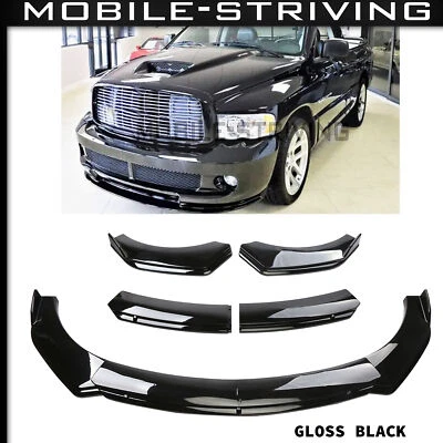 For Dodge Ram 1500 Front Bumper Chin Lip Splitter Spoiler Body Kit US - Image 1 of 4