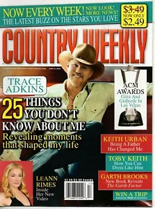Country Weekly Magazine April 27 2009 Trace Adkins Jewel LeAnn Rimes Collin Raye - Picture 1 of 3