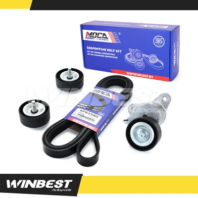 Serpentine Belt Component Kit for Dodge Journey Jeep Compass Chrysler 200 New - Image 1 of 4